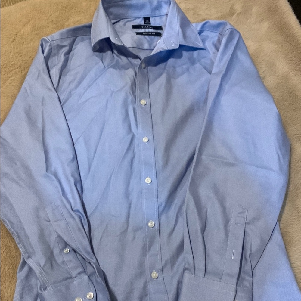 Men's Blue Dress Shirt